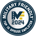 Military Friendly Top 10 Spouse Employer 2024